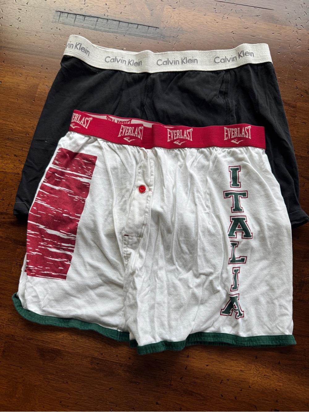 Calvin Klein & Everlast Men’s Boxer Shorts Pack - Black and White/Red